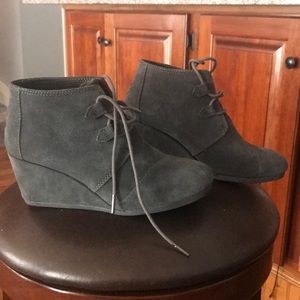 Gray Toms Ankle Booties
